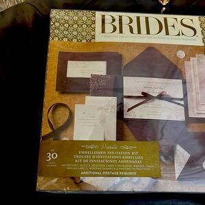 BRIDES Wedding embellished  Invitations kit gartner studio